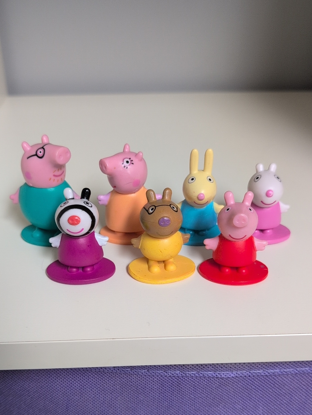 Peppa Pig Toy Lot 2021 Hasbro 2" Figure Peppa Pig Family Game Pieces Toy